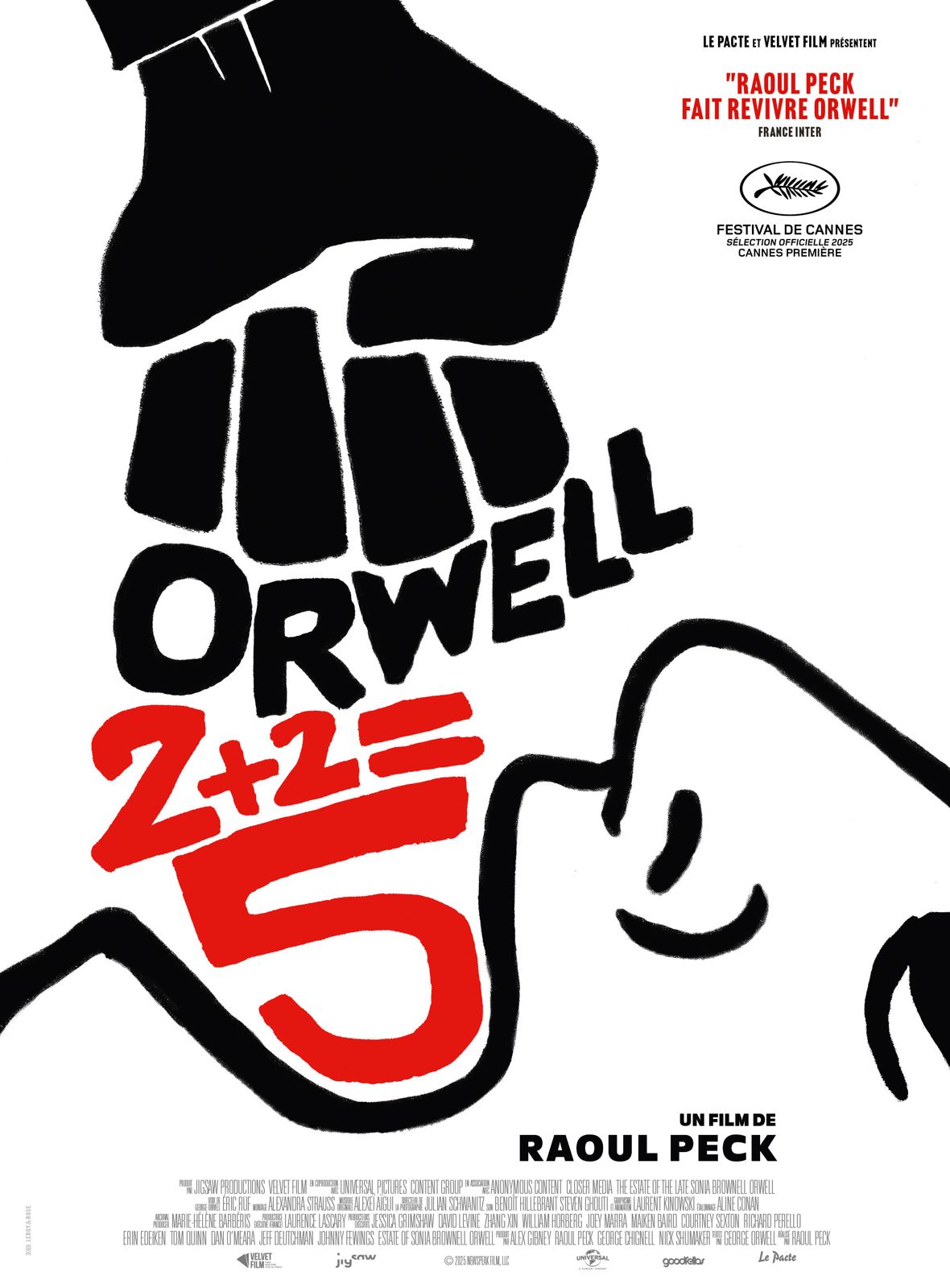You are currently viewing Sortie Cinéma du film documentaire « Orwell : 2 + 2 = 5 » de Raoul Peck le 25 février